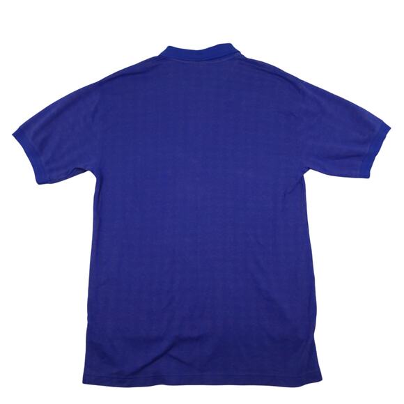 Vintage Chicago Cubs Pro Edge Polo Shirt Sz Large Harlequin Pattern Blue & Red - Picture 5 of 8